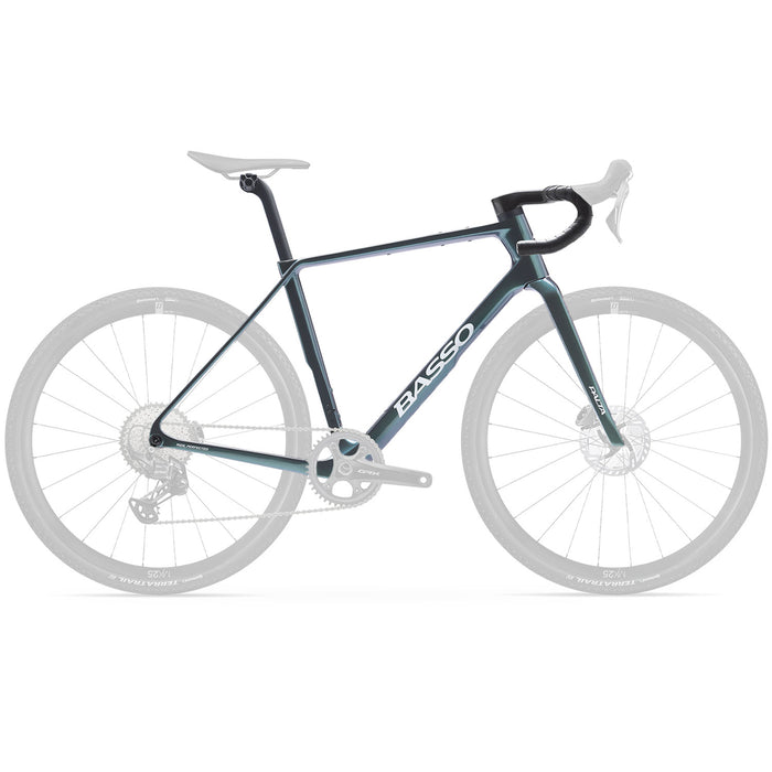 Basso Palta III Frameset Galaxy Dream with Fuga in Aurora Green