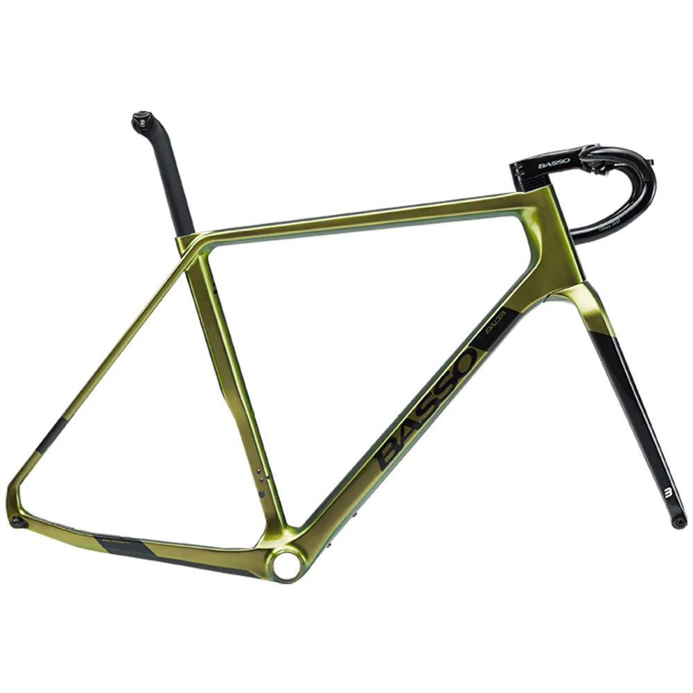 2024 Basso Palta Carbon Gravel Bike Frameset in Green Poseidon