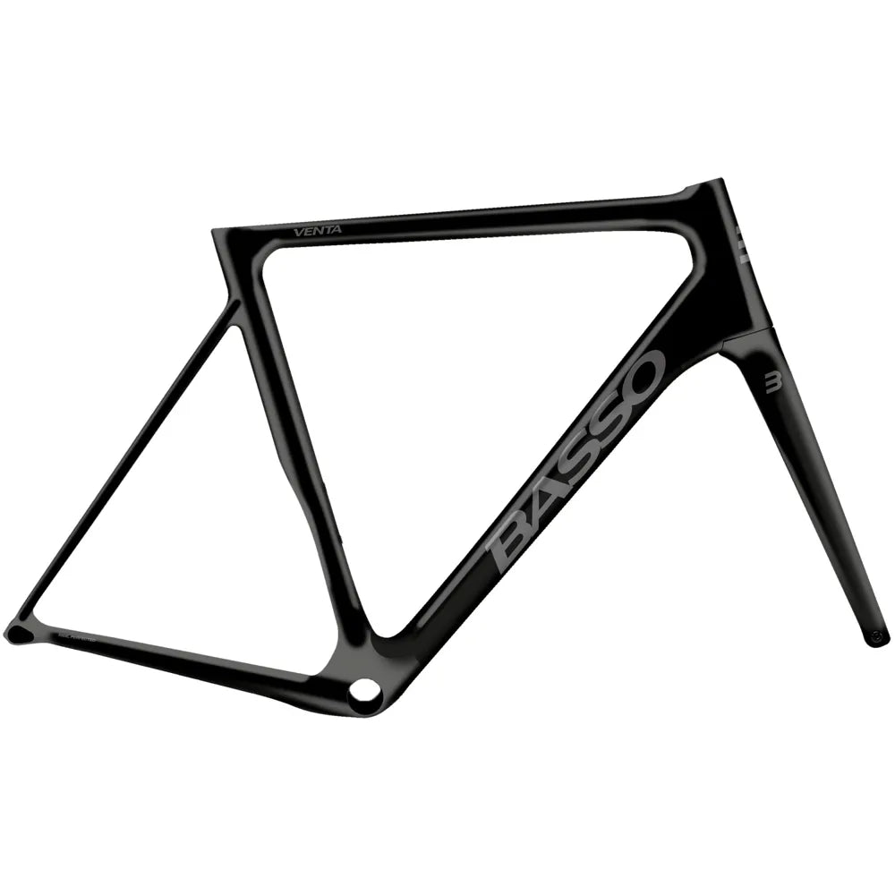 2024 Basso Venta Disc Carbon Road Bike Frameset in Stealth Black