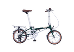 Dahon Boardwalk D7 16" folding bike in Green Sheen, side view