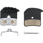 H03C-MF disc pads and spring, metal sintered, alloy/stainless back, cooling fins