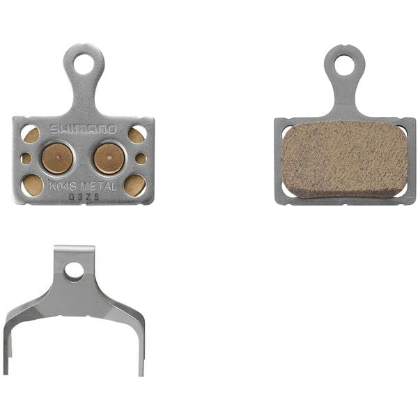 Shimano K04S-MX disc pads and spring, metal sintered pad, steel back
