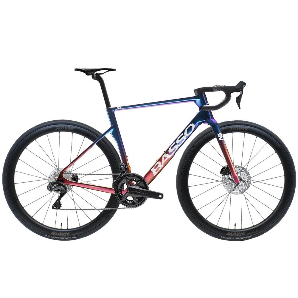 Basso SV Ultegra Di2/Cosmic S Road Bike Viola in Multi