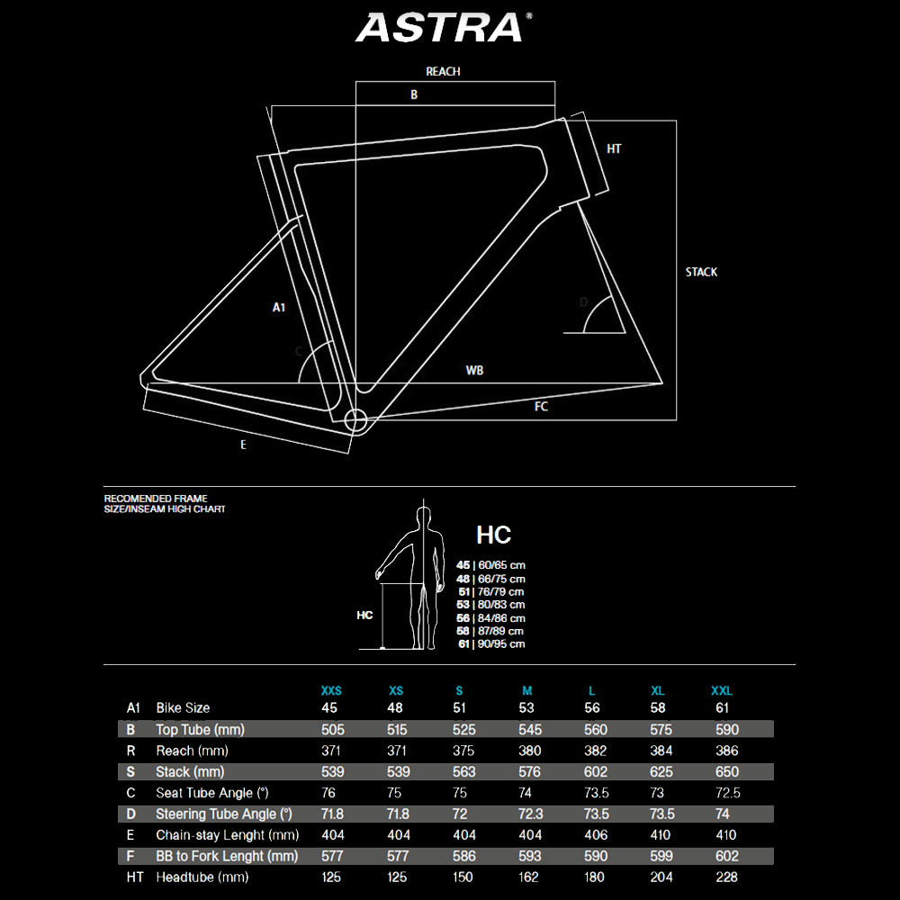 Basso Astra Carbon Road Bike 105 DI2/Cosmic S Black Opal in Opal