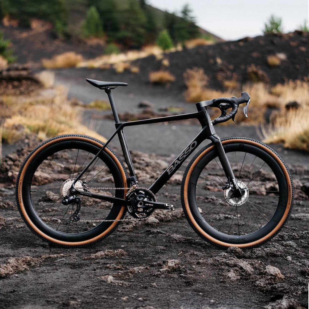Basso Palta III GRX DI2 Gravel Bike with Fuga Carbon Integrated Bar in Black