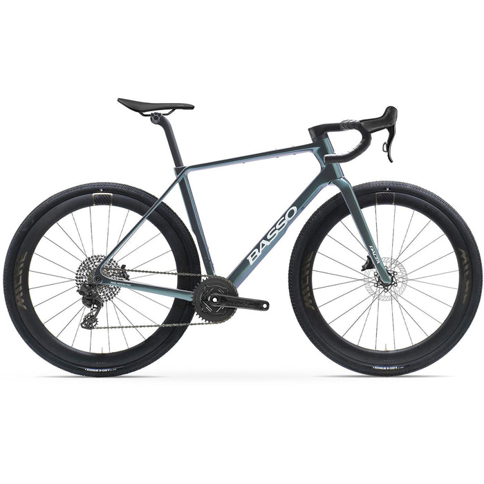 Basso Palta III Record X 13x Wireless Gravel Bike In Galaxy Aurora Green