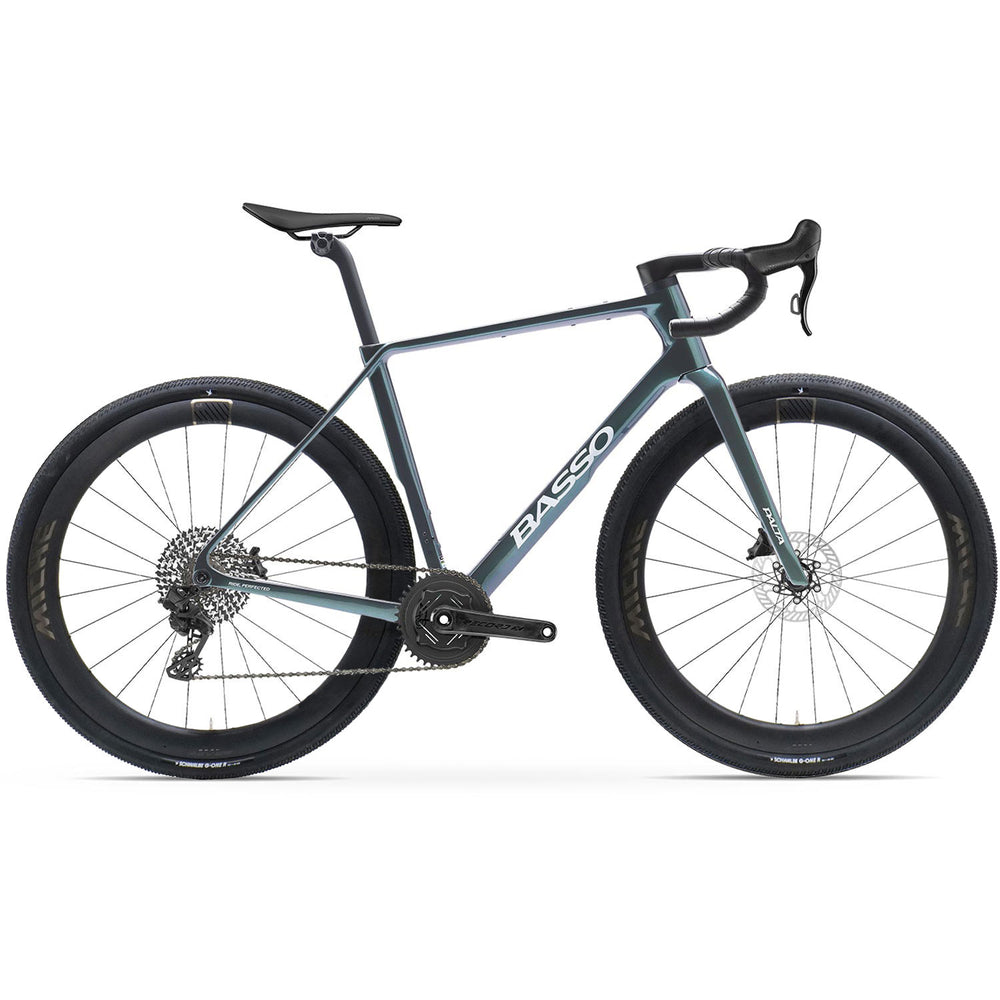 Basso Palta III Record X 13x Wireless Gravel Bike In Galaxy Aurora Green