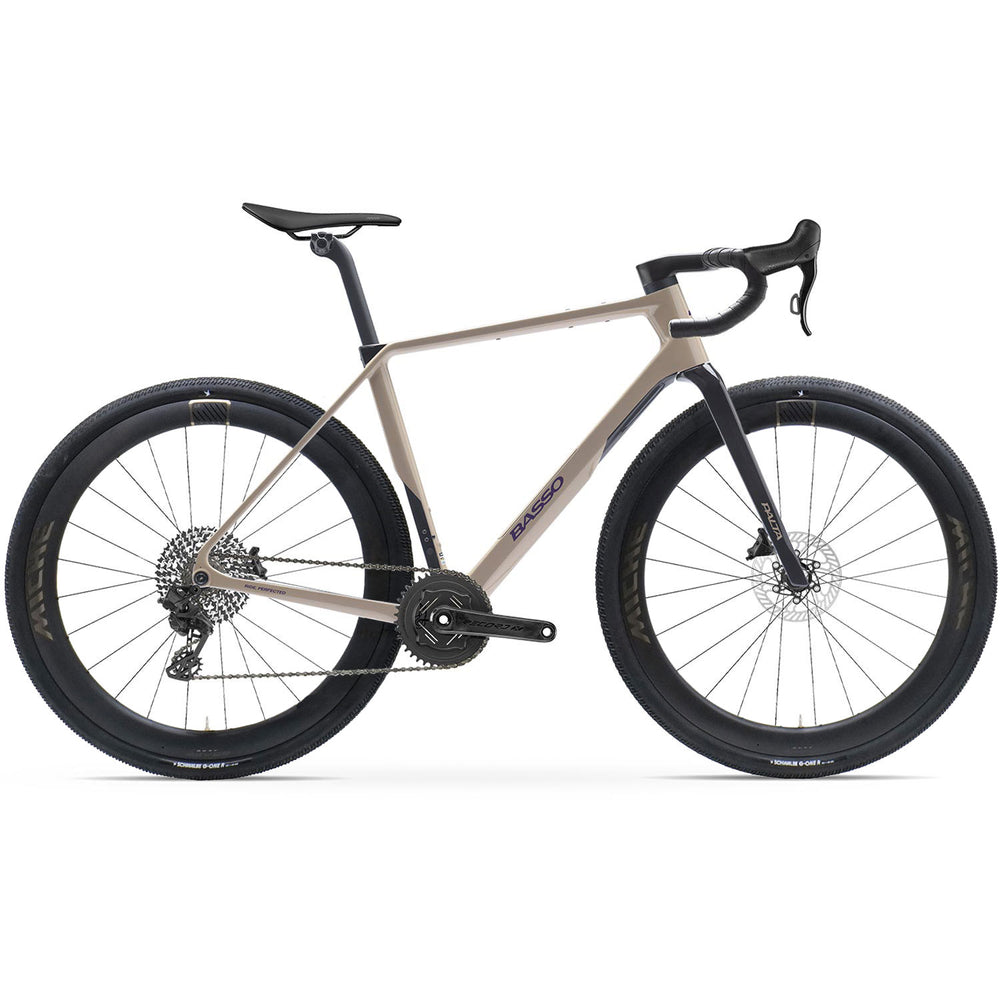 Basso Palta III Record X 13x Wireless Gravel Bike In Purple Dust