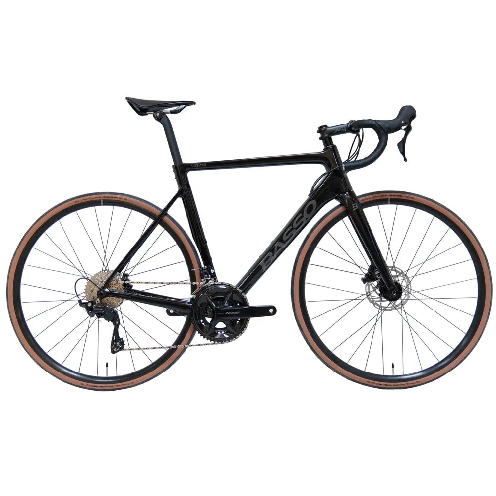 2024 Basso Venta 105 12x Aksium Carbon Road Bike in Stealth Bike Black