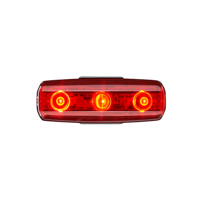 Cateye Rapid Micro Usb Rechargeable 15 Lumen Rear Bike Light in Red