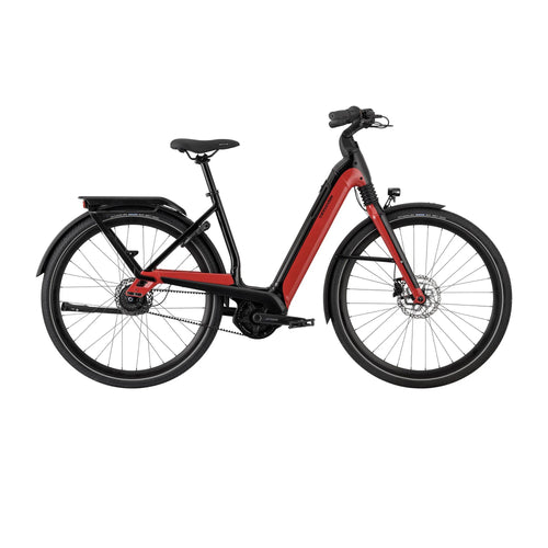 2025 Cannondale Mavaro 4 Electric Hybrid Bike in Rally Red