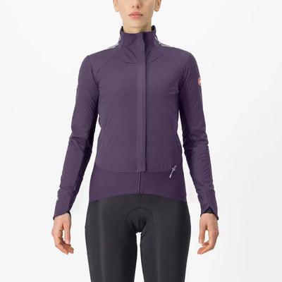  Castelli Alpha Doppio RoS Women's Jacket in Night Shade/Orchid Petal/Silver