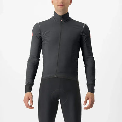 Castelli Alpha Flight RoS Jacket in Black/Silver Reflex/Dark Grey