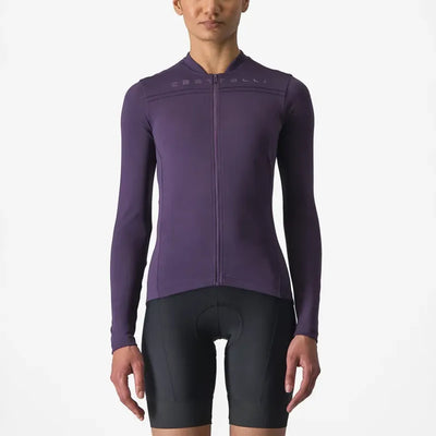 Castelli Anima 4 Women's Long Sleeve Jersey in Night Shade/Orchid Petal