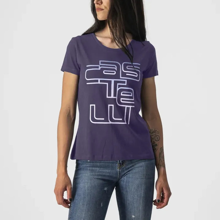 Castelli Bellagio Women's T-Shirt in Night Shade/Violet Mist