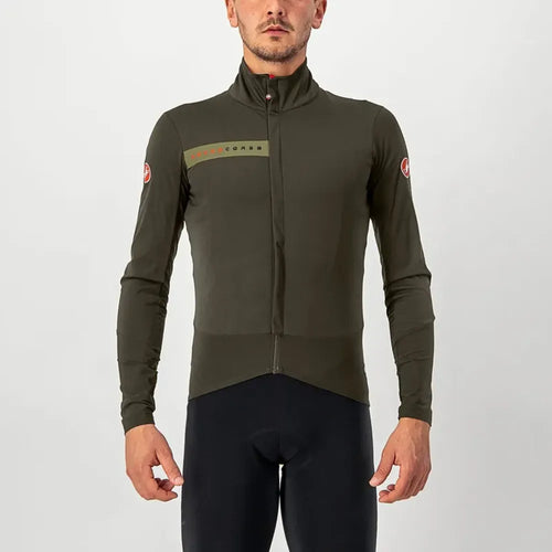 Castelli Beta RoS Jacket in Military Green/Green Tea