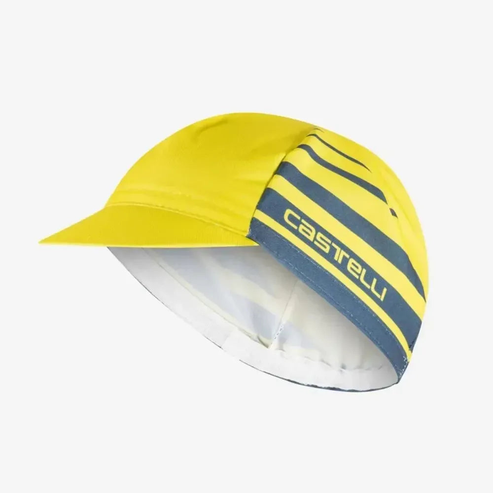 Castelli Classico Cycling Cap In Sulphur/Blue Twilight