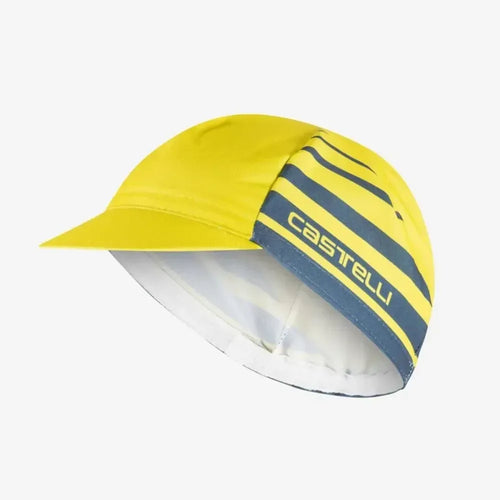 Castelli Classico Cycling Cap In Sulphur/Blue Twilight