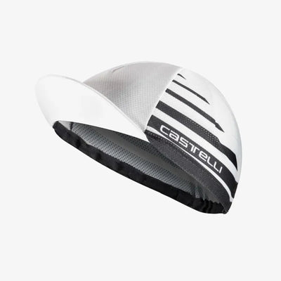 Castelli Classico Cycling Cap in White/Black