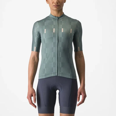 Castelli Dimensione Women's Jersey in Blue Teal/Clay