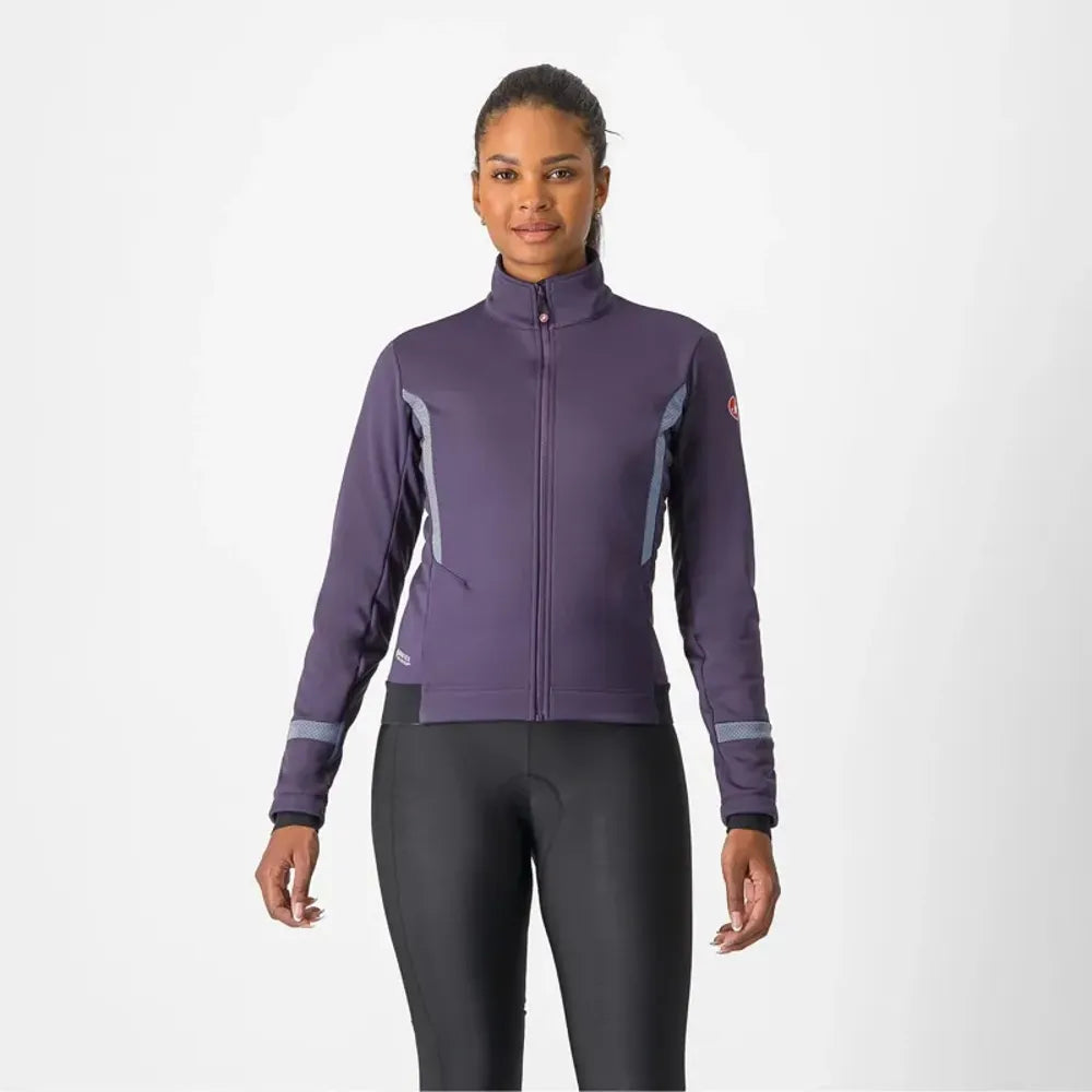 Castelli Dinamica 2 Women's Jacket in Night Shade/Silver Reflex