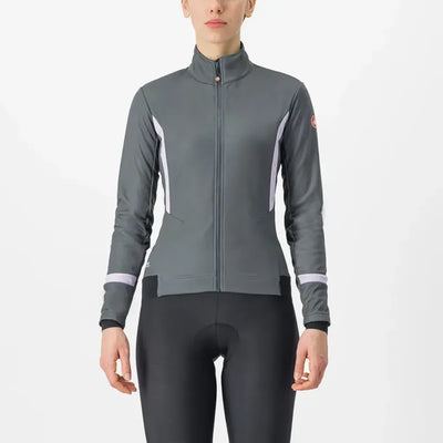 Castelli Dinamica 2 Women's Jacket in Urban Grey/Orchid Petal