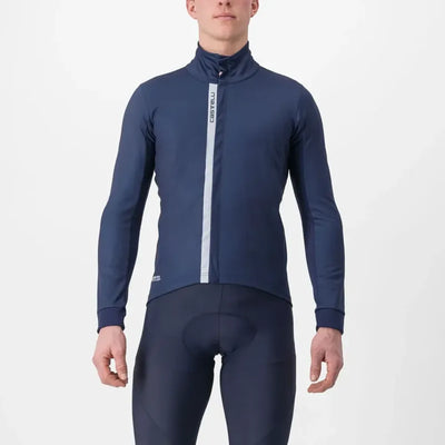 Castelli Entrata Jacket in Belgian Blue/Silver