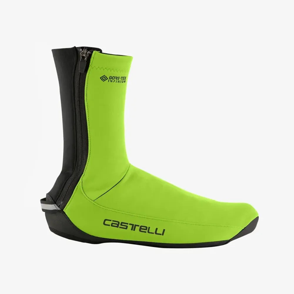 Castelli Espresso Shoe Covers in Electric Lime