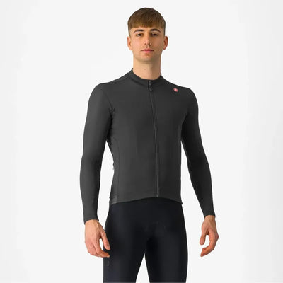 Castelli Espresso Thermal Jersey in Light Black