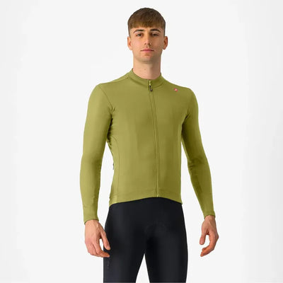 Castelli Espresso Thermal Jersey in Sage/Deep Green