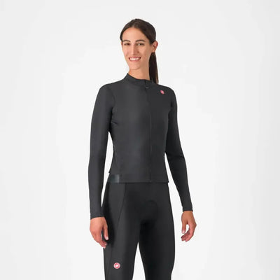  Castelli Espresso Thermal Women's Jersey in Light Black