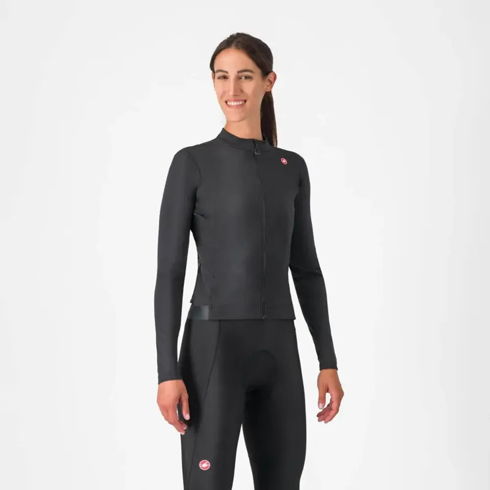  Castelli Espresso Thermal Women's Jersey in Light Black