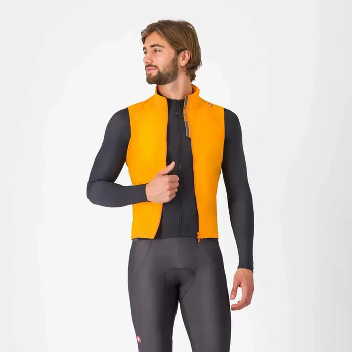 Castelli Espresso Vest in Vivid Orange/Dark Grey
