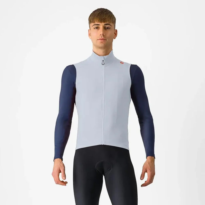 Castelli Espresso Vest in Winter Sky/Dark Grey