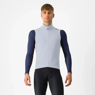 Castelli Espresso Vest in Winter Sky/Dark Grey