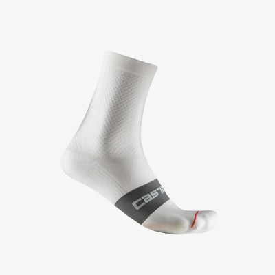 Castelli Espresso Women's 12 Socks in Ivory