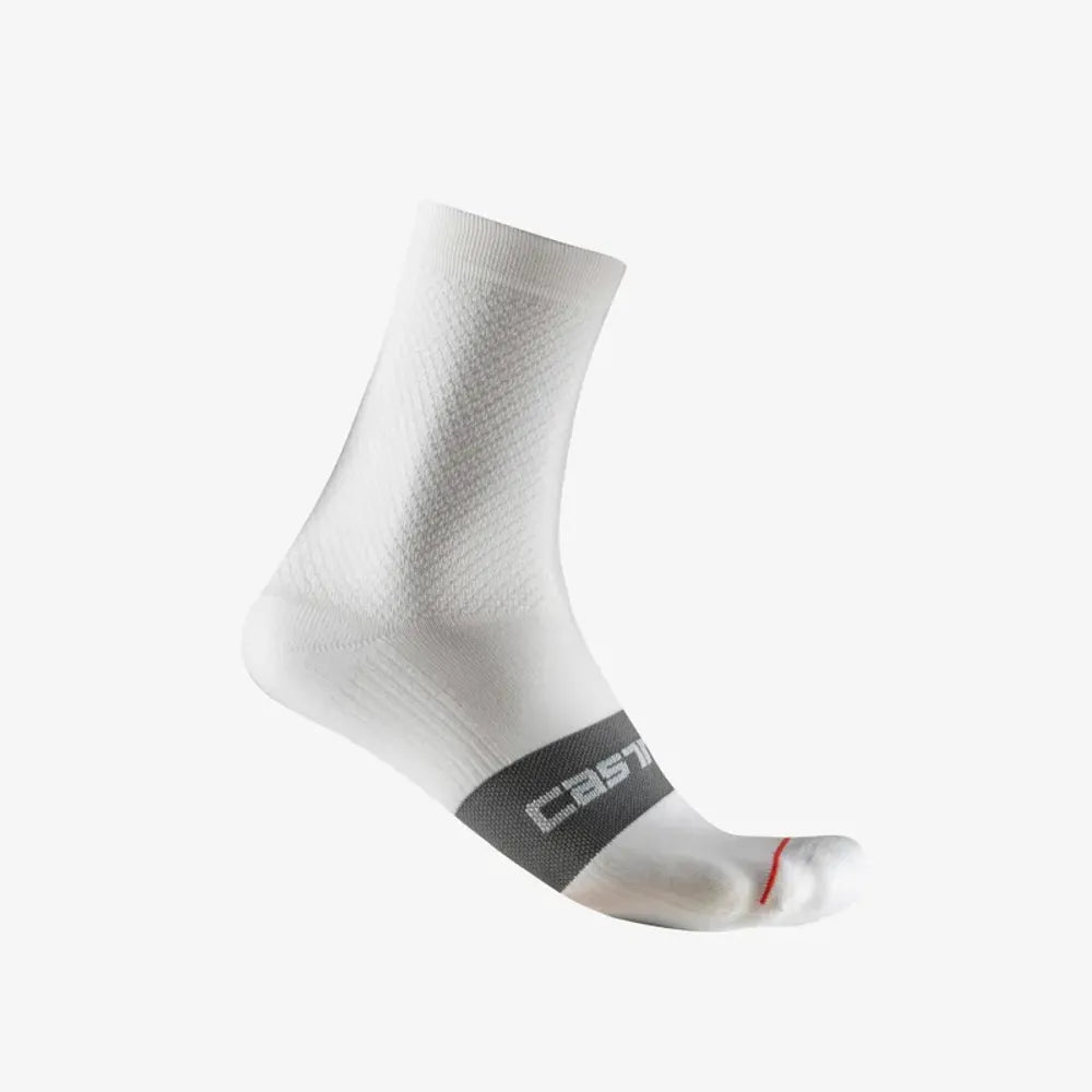 Castelli Espresso Women's 12 Socks in Ivory