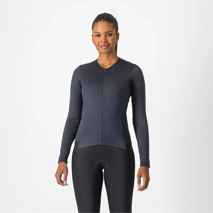 Castelli Fly Women's Long Sleeve Jersey in Light Black