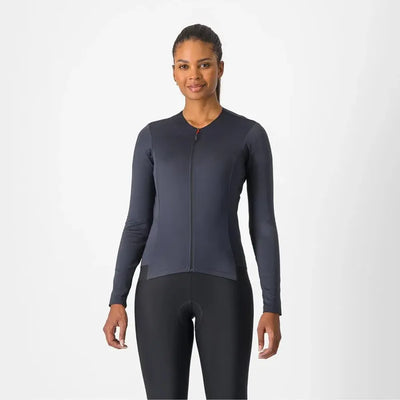 Castelli Fly Women's Long Sleeve Jersey in Light Black