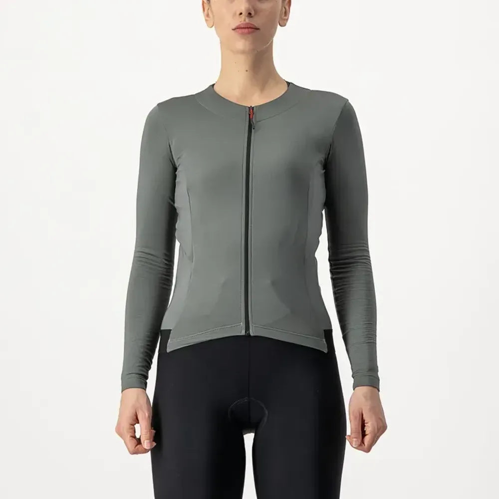 Castelli Fly Women's Long Sleeve Jersey in Urban Grey