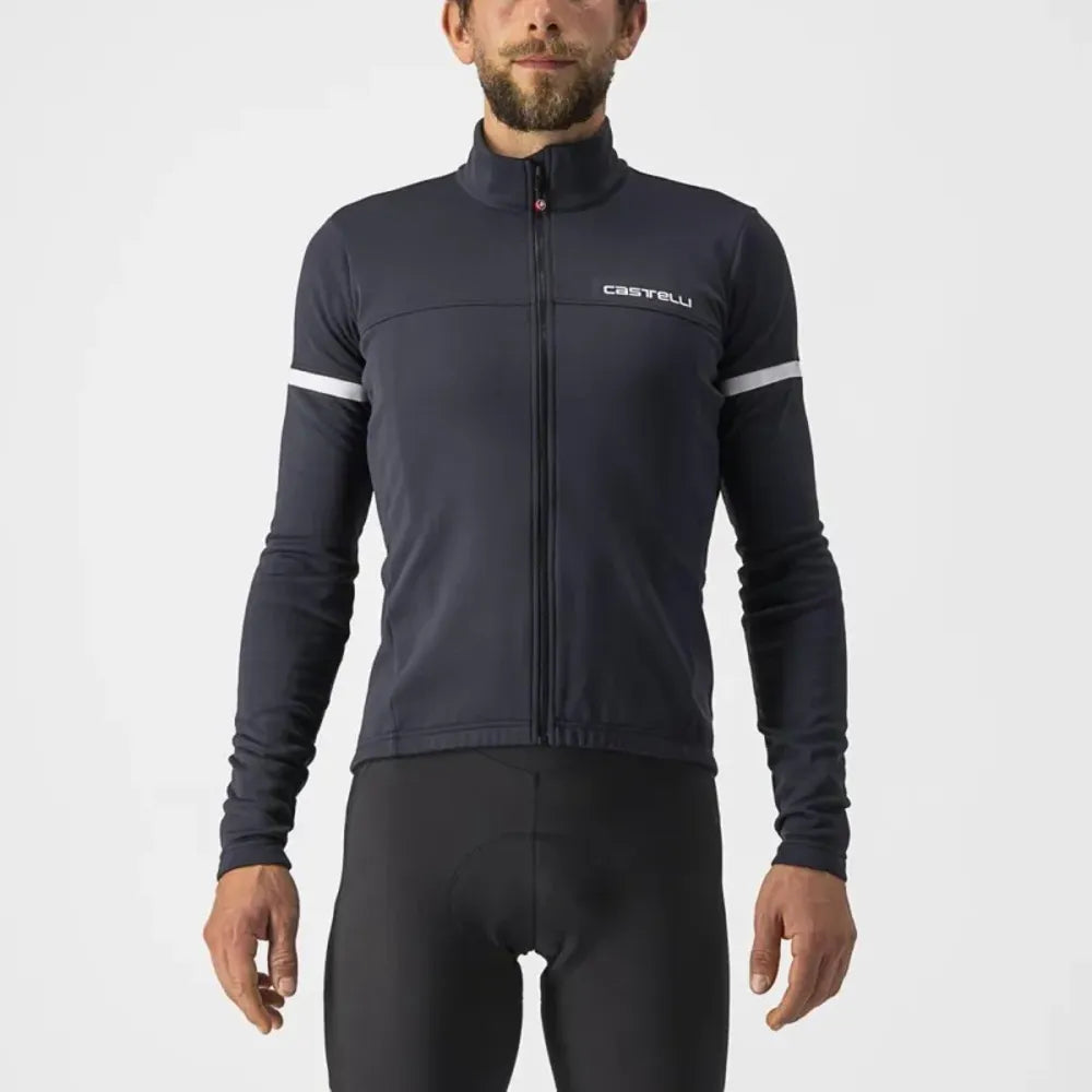 Castelli Fondo 2 Jersey in Black/White Reflex