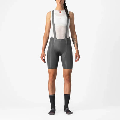 Castelli Free Aero RC Women's Bib Shorts in Gunmetal Grey