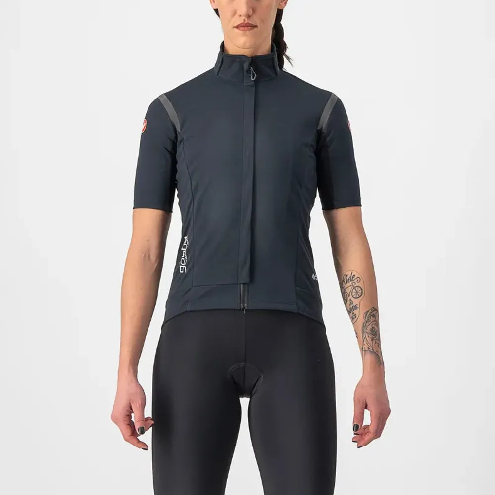 Castelli Gabba RoS 2 Short Sleeve Women's Jersey in Light Black/Black