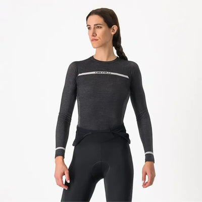 Castelli Merino Seamless Women's Base Layer in Black