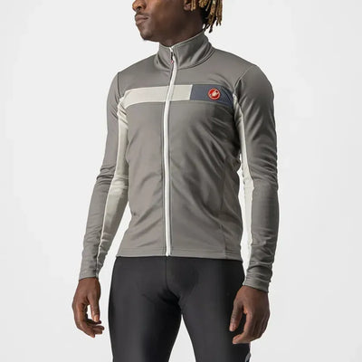 Castelli Mortirolo 6S Jacket in Nickel Grey/Chalk/Black Reflex