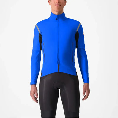 Castelli Perfetto RoS 2 Convertible Jacket in Azzurro Italia/Silver Reflex
