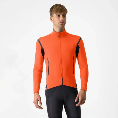 Castelli Perfetto RoS 2 Jacket in Brilliant Orange/Silver Reflex