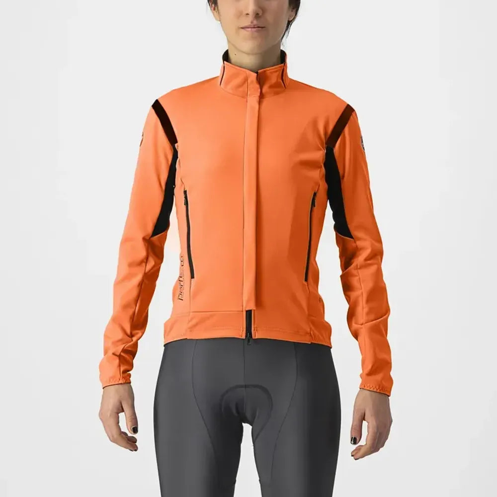 Castelli Perfetto RoS 2 Women's Jacket in Red Orange/Black