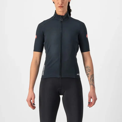 Castelli Perfetto RoS 2 Women's Wind Jersey in Light Black