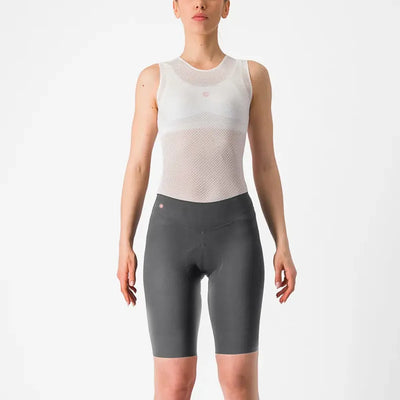 Castelli Premio Black Women's Shorts in Gunmetal Grey/Clay